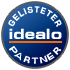 Listed idealo partner seal